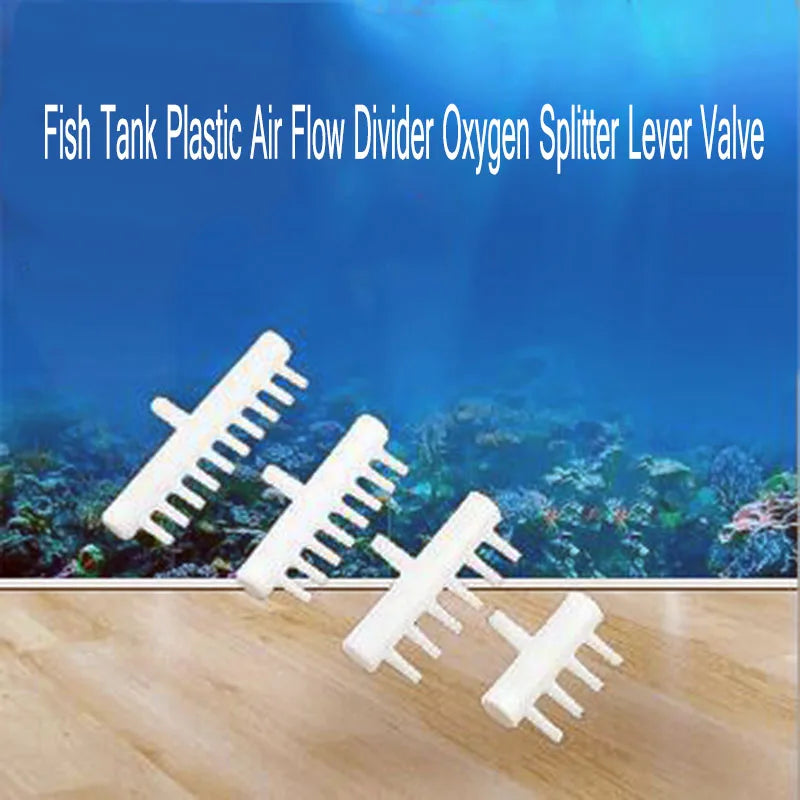 Fr Pond Air Pump Connector Aquarium Fish Tank Air Flow 4 6 8 10 Way Outlets Plastic Divider Oxygen Splitter Lever Valve