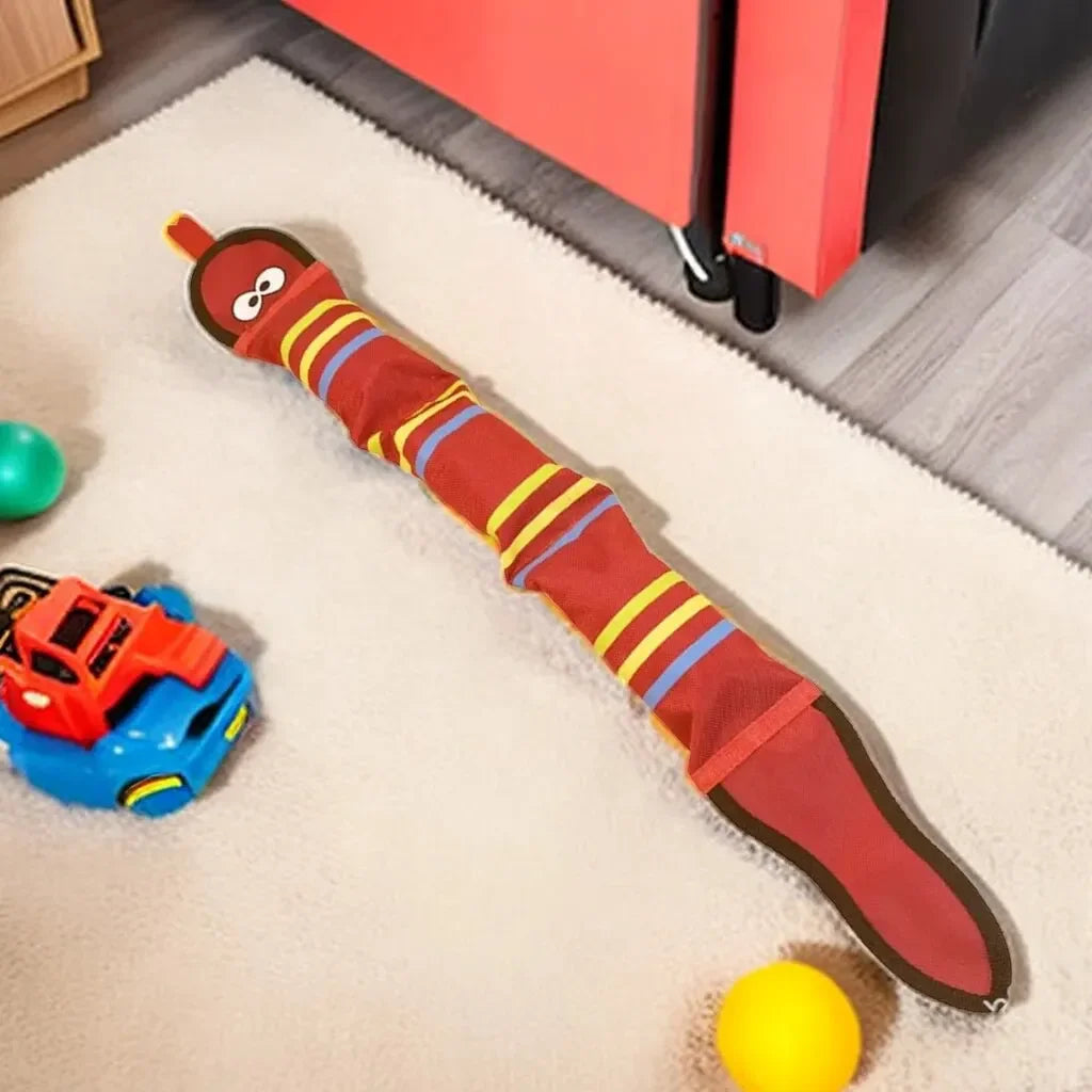 Squeaky Dog Toys Oxford Cloth Chew Cleaning Teeth Toy Puppy Training Interactive Supplies Pet Snake Shape Bite Resistant Toys