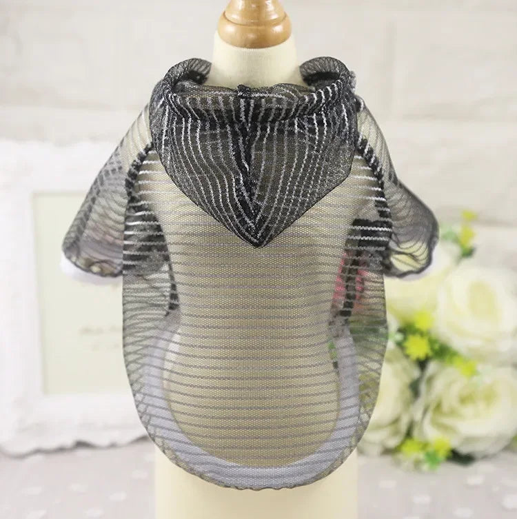 Ultra Thin Transparent Pet Dog Sun Protection Hoodie Clothes For Small Dogs Chihuahua Puppy Cat Summer Vest Shirt French Bulldog