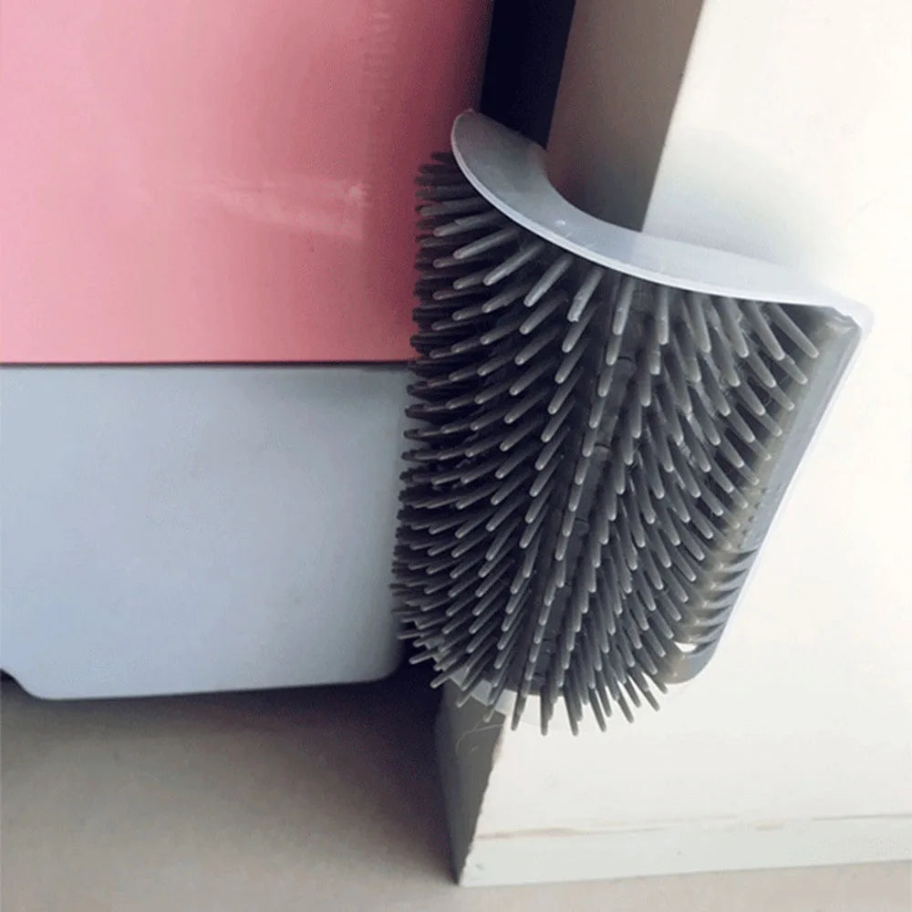 Pet Cat Brush Massage Device Hair Removal Comb Cat Toy Plastic Scratch Bristles Arch Massager Self Grooming Cat Corner Scratcher