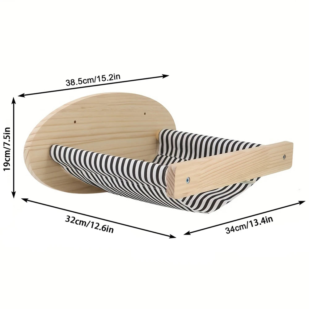 Cat Wall Mounted Climbing Shelves Cat Hammocks Durable Scratching Post For Cats & Kitten Cat Bowl Cat Cute Steps Easy-to-clean