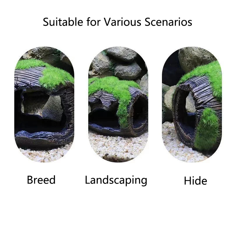 1Pcs Artificial Aquarium Decoration Shelter Ornament Cask Decor Resin Landscaping House for Fish Accessories for Aquarium Stuff
