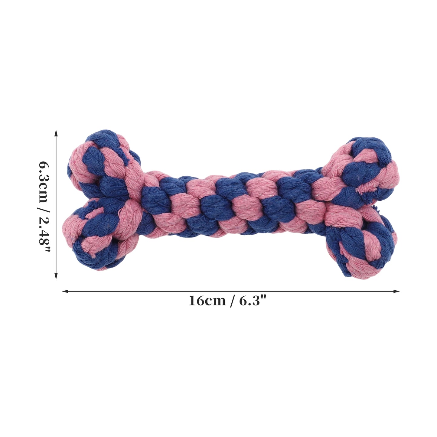 Uxcell Dogs Chew Toys Teeth Cleaning Cotton Rope Puppy Teethings Chewer Durable Braided Bite Resistant Chewing Doll Pet Supplies