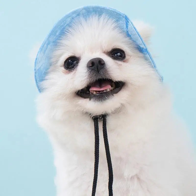 Sun Hat for Dogs Bucket Hat Dog Hat Summer Fishing Hat with Ear Holes Adjustable Dog Visor Wide Brim Hat Pet Hats for Outdoor