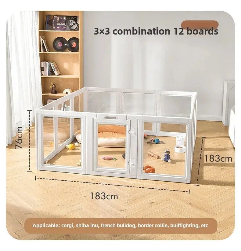 UXPET excellent small pie, transparent dog fence acrylic kennel pet indoor fence rabbit small dog cage