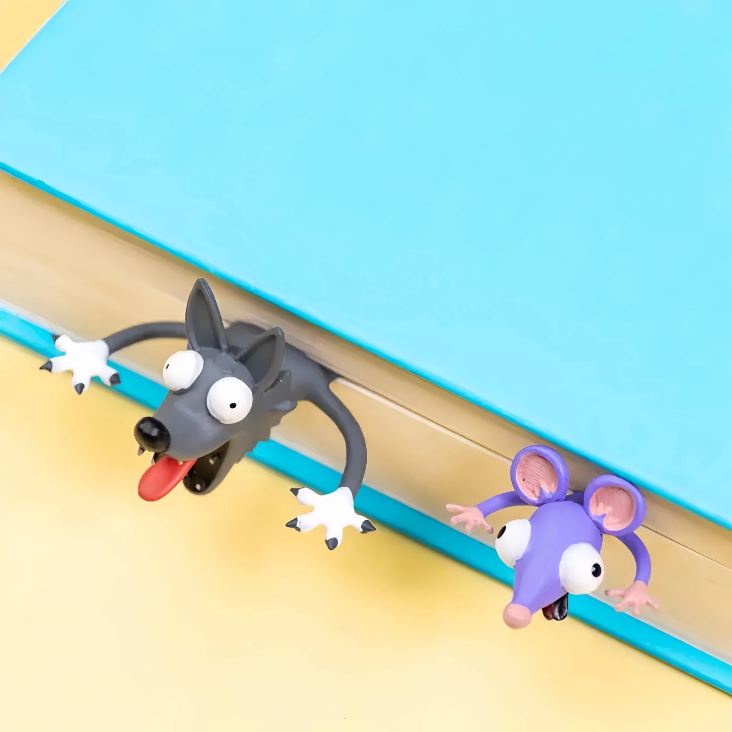 3D Animal Bookmark Original PVC Creative Text Create Cute Funny Cat Stationery