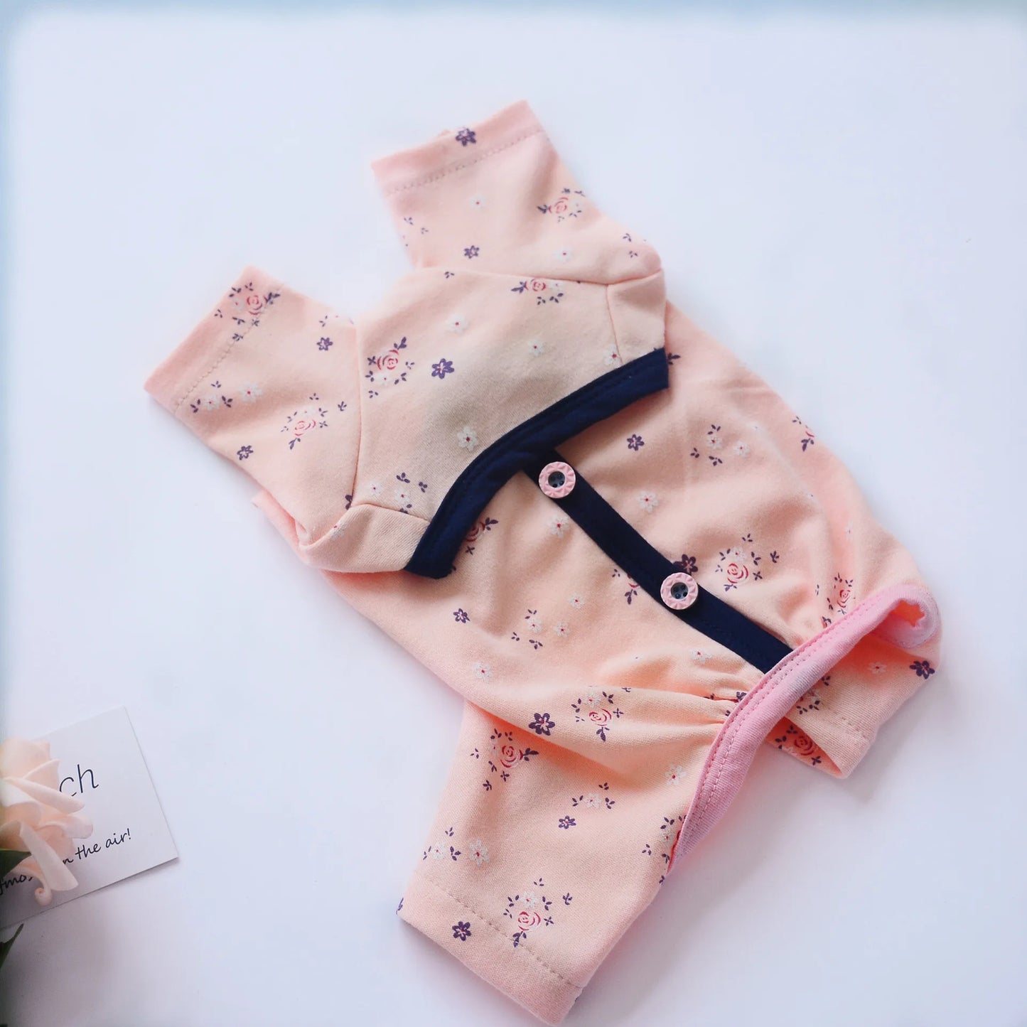 Dog Cat JumpSuit Shirt 100% Cotton Print Tracksuit For Small Cats Dogs Pet Puppy Floral Pajamas Pants T-Shirt Yorkies Chihuahua
