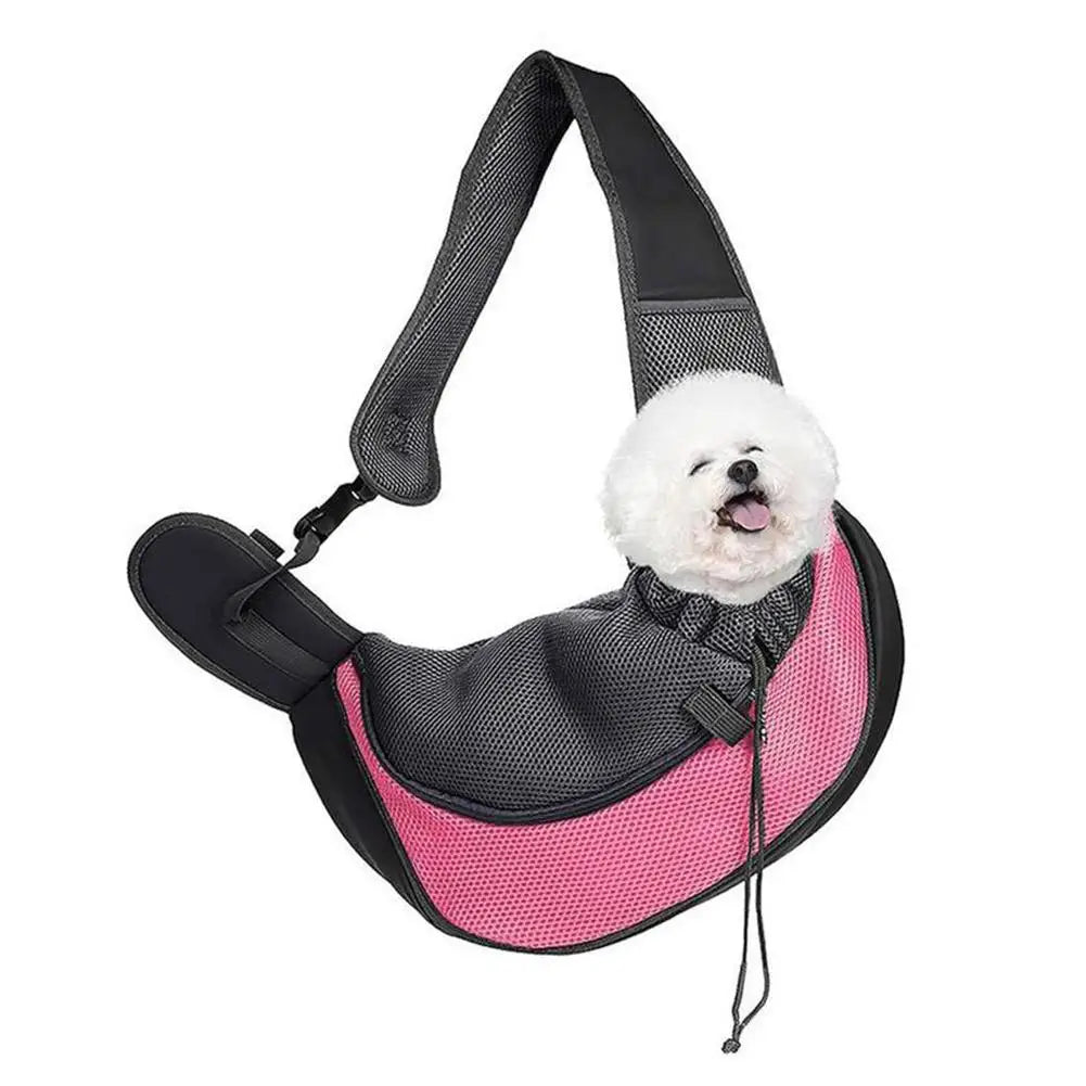 Large Space Pet Travel Shoulder Bag, Widened And Thickened Shoulder Strap Design Does Not Squeeze Breathable Mesh Pet Backpack