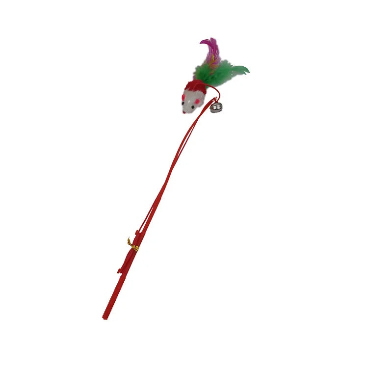 Cat Toy Cat Teaser Sticks Fishing Rod Mouse Funny Cat Stick Bell Funny Cat Toy Cat Interactive Cat Cat Supplies