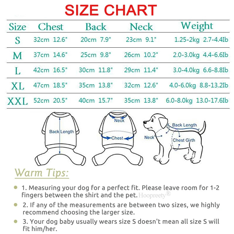 Thermal Flannel Winter Dog Pajamas for Small Dogs Cold Weather Warm Clothes Puppy Onesie Jumpsuit Yorkie Overalls for Dogs