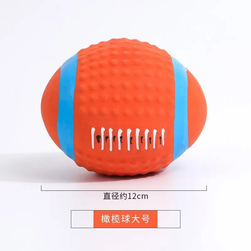 Dog Squeaky Rubber Toys Dog Latex Chew Toy Puppy Sound Toy Animal Bite Resistant Train Dog Supplies for Small Medium Large Dog