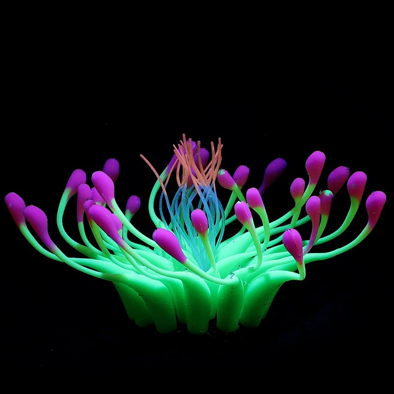 Artificial Underwater SiliconeCoral Aquarium Fish Tank Simulation Decoration Aquarium Backgrounds Plants Water Flower Beautiful