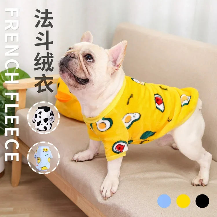 Pet Dog Clothes T-shirt Leopard Print Spring and Autumn Warm Big Dog Large Dog Two Feet Plus Down Golden Retriever Dog Clothes