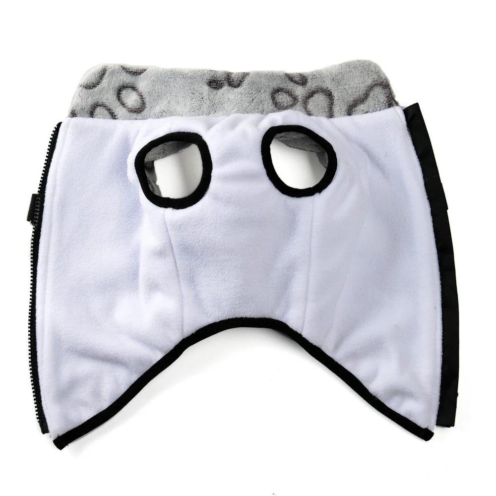 Fleece Dog Clothes Winter Warm Puppy Jacket For Small Dogs Cats Sweater Coat With Zipper D Ring Cute Print Chihuahua Pet Outfits