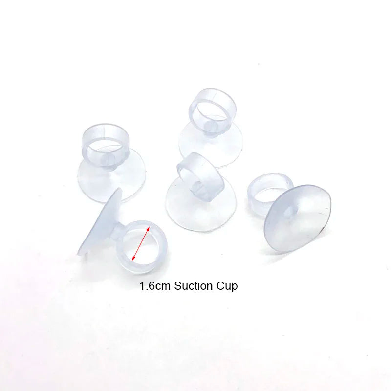 5Pcs Aquarium Suction Cups Air Tube Holder Sucker for Fish Tank Air Line Oxygen Tube Hose Pump Suction Cups Aquatic Pet Supplies