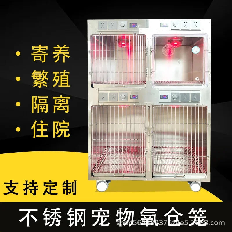 304 stainless steel dog cage multi-layer pet display cabinet display cage pet store foster cage pet hospital inpatient cag