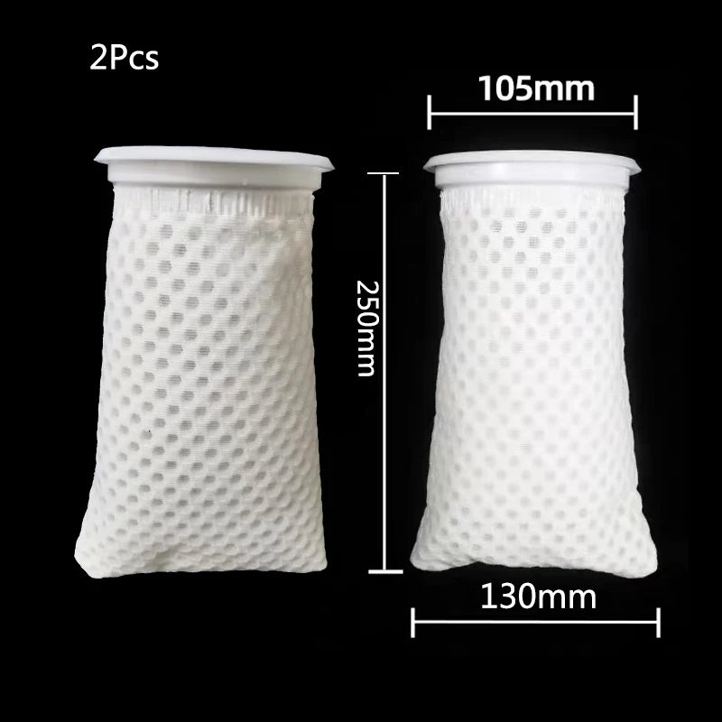 Anti Overflow Aquarium Filter Bag with Frame Washable Reusable Mesh Foam Carpet Sock Bag for Fish Marine Filtration System Hot