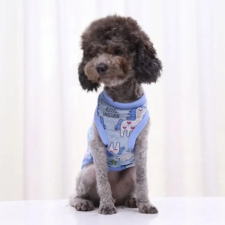 2023 New Classic Stripe Shirt Dog Clothes For Small Dogs Summer Chihuahua Tshirt Cute Puppy Vest Yorkshire Terrier Pet Clothes