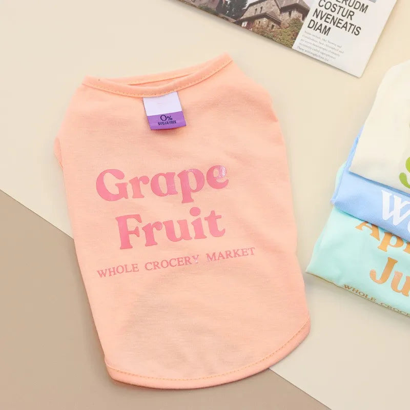 Summer Dog Vest Puppy Clothes for Small Dog Pet Solid Shirt Small Dogt Shirt Chihuahua Bichon Dog Undershirt Girls Dog Costume