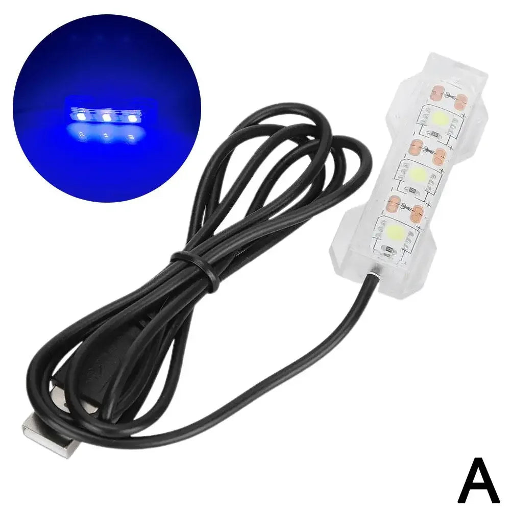 Small Aquarium Light Split USB Monochrome Light 5V Voltage Lightweight Portable Low Aquarium Supply Power Light Y8Q9