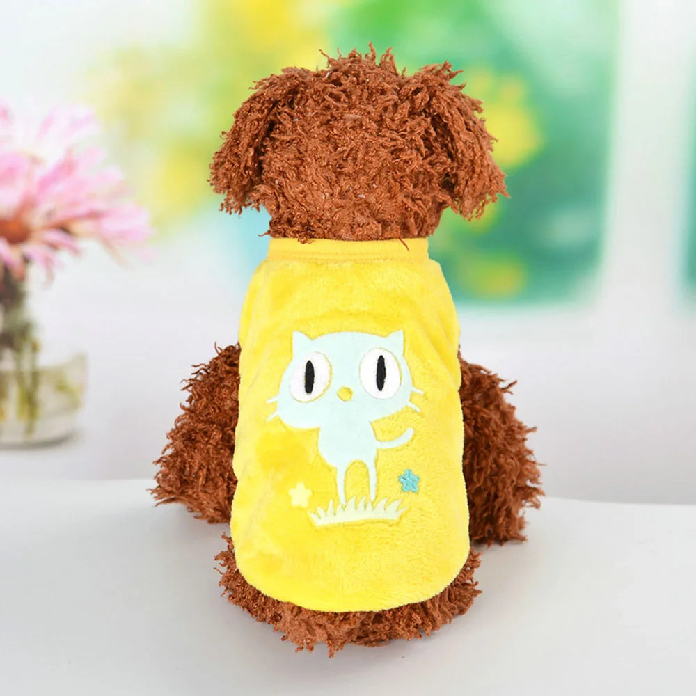Guinea Pig Clothes Small Animal Rabbit Cat Warm Vest Cozy T-Shirt for Guinea Pig Ferret Bunny Kitten Chihuahua and Small Animals