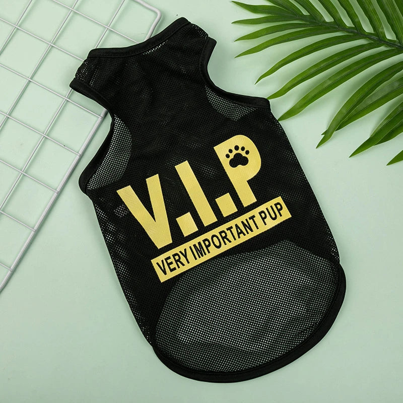 Sports Mesh Pet Clothes for Cats Number Print Sphinx Cat Vest Unisex Ice Cool York Dog Overalls Breathable Puppy Summer Clothing