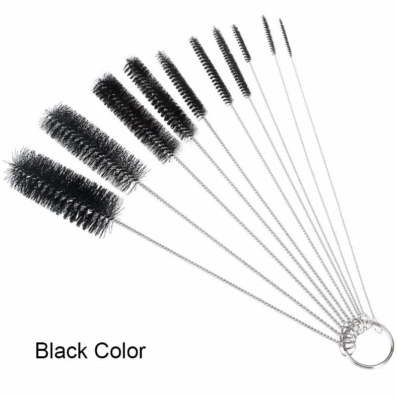 Aquarium Tube Pipe Cleaning Brush Stainless Steel Water Filter Air Tube Flexible Single End Hose Aquarium Accessories 10pcs/set
