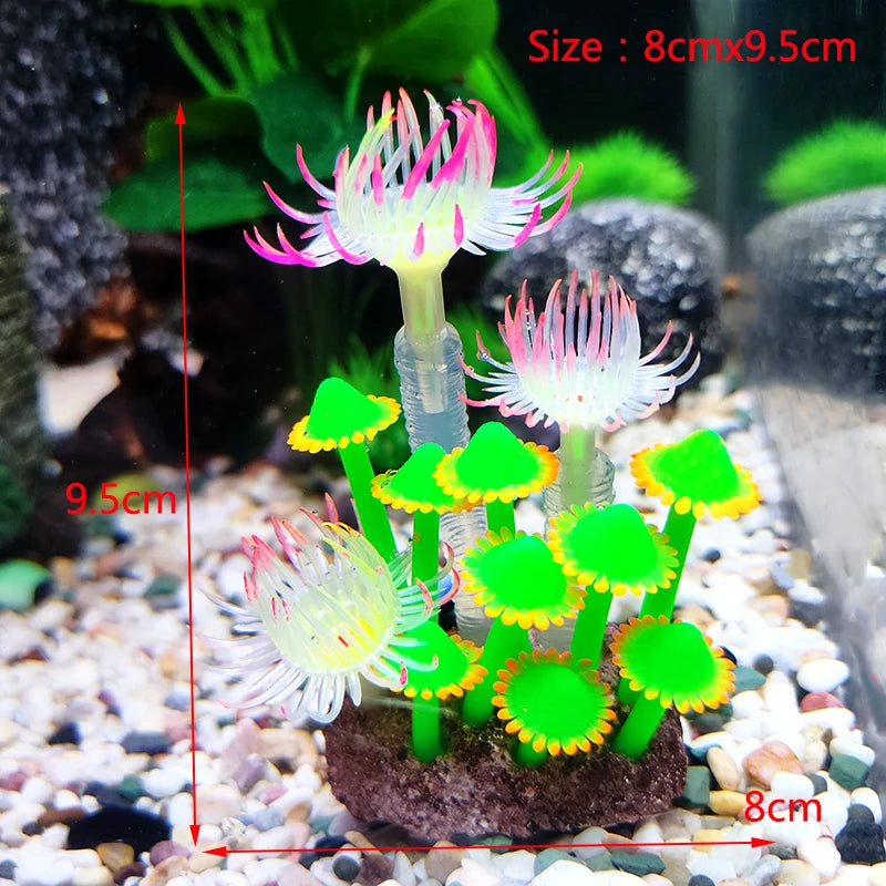 Artificial Underwater Coral Aquarium Fish Tank Simulation Decoration Aquarium Backgrounds Plants Water Grass Accessories Home