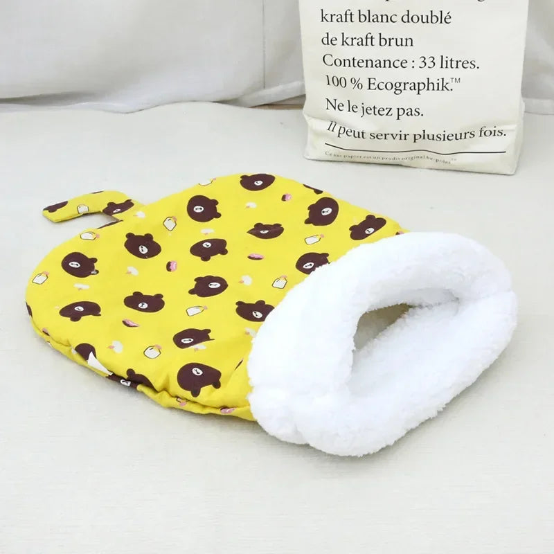 Warm Cat dog Sleeping Bag Soft Cat Bed Comfortable Tunnel Cat Nest Closed Pet House for Cats Lovely Cat Nest