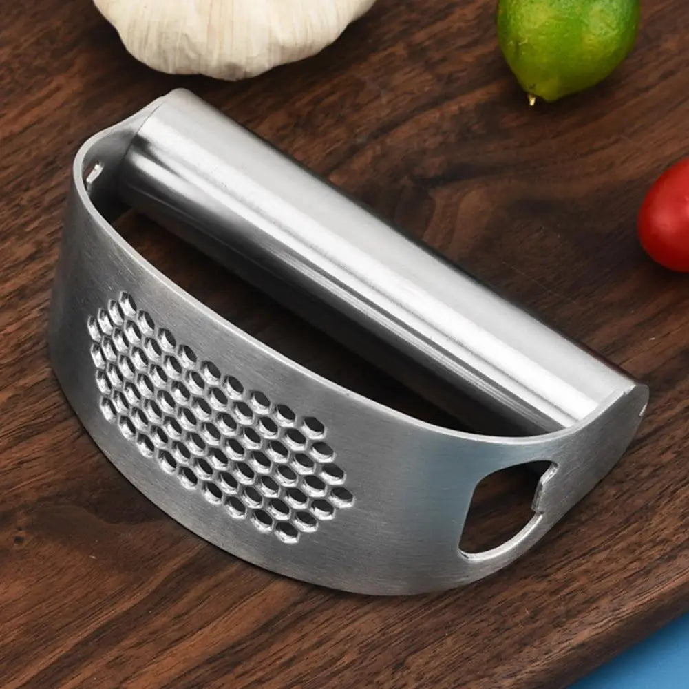 Garlic Press Rocker Garlic Mincer Garlic Crusher With Peeler Comfortable Handle Garlic Chopper For Smash Garlic Kitchen Too J3B1