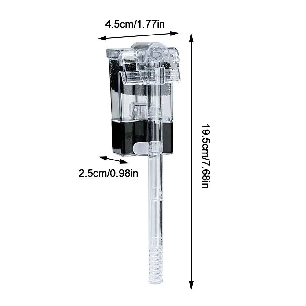 Small Household External Wall-mounted Fish Tank Filter Water Oxygenation Purification Filtration Silent Three-in-one195mm