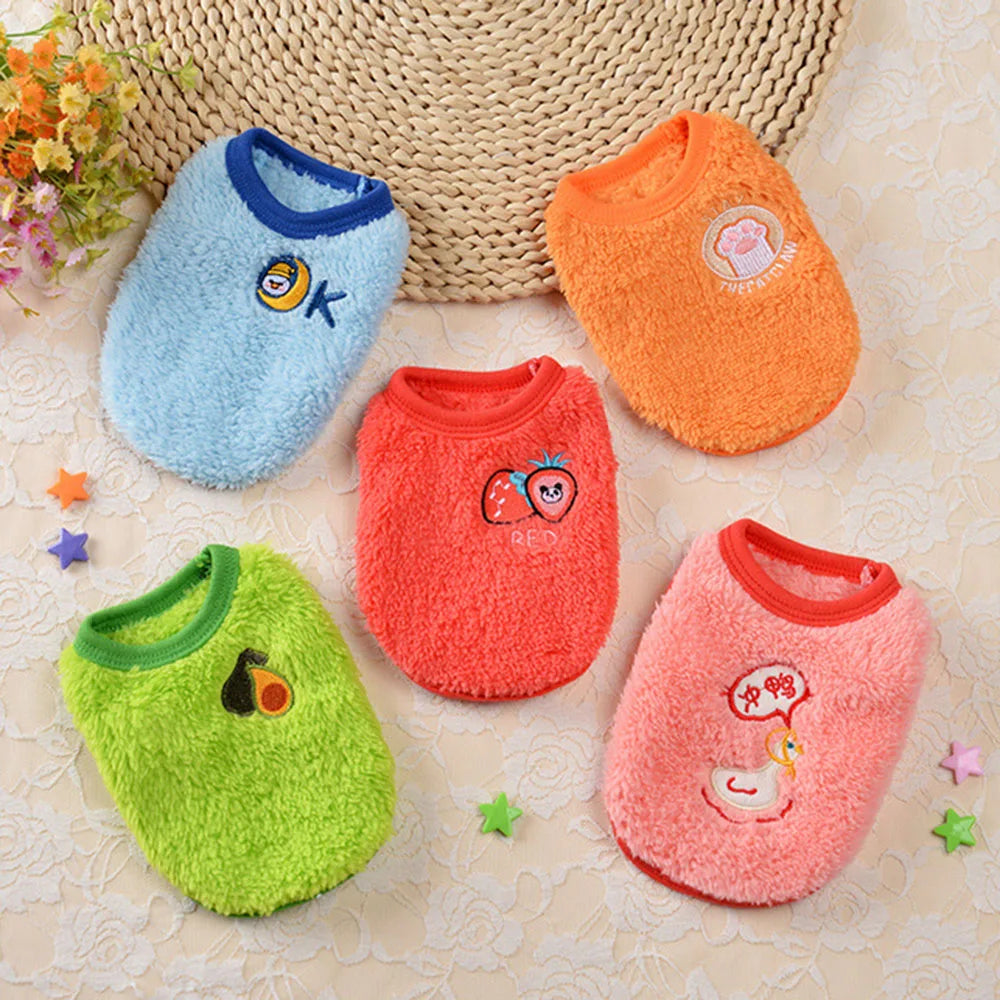 Guinea Pig Clothes Small Animal Rabbit Cat Warm Vest Cozy T-Shirt for Guinea Pig Ferret Bunny Kitten Chihuahua and Small Animals