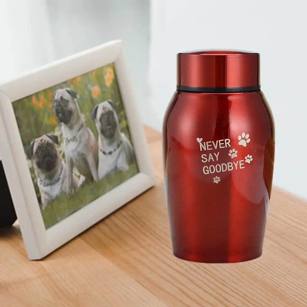 Keepsake Cremation Urns Metal Memorial Pet Jar Cat Dog Cremation Cremation Funeral Sealed Urn For Pet Cats Dogs Ashes