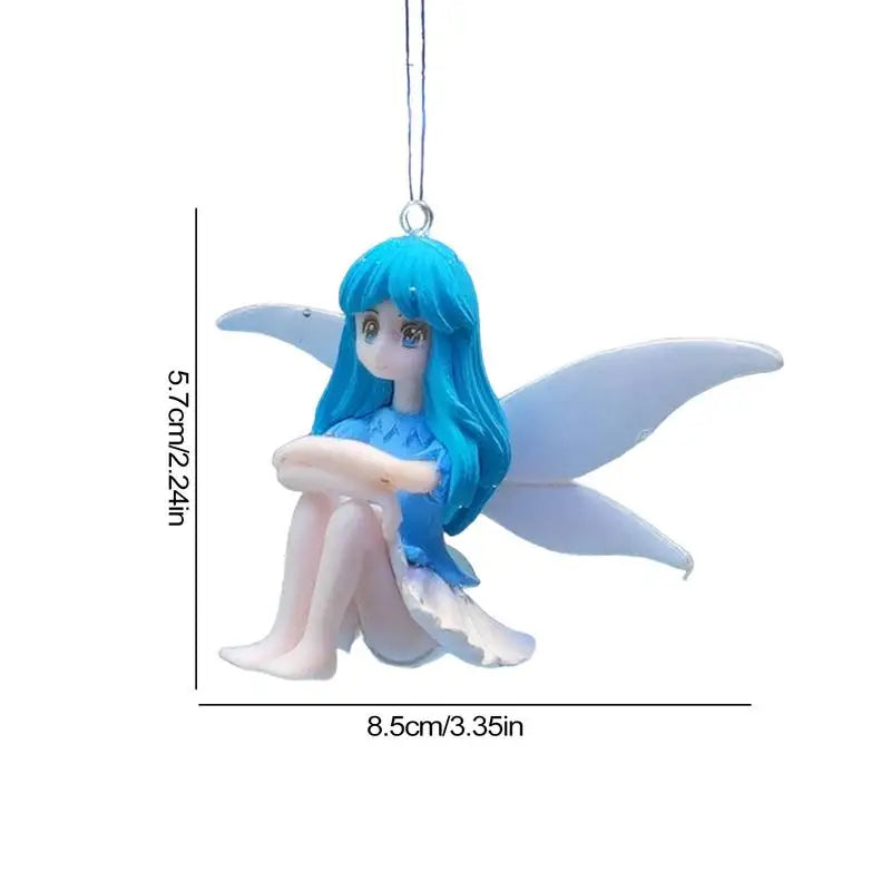 Small Fairy Figurines Small Cute Little Fairy Fish Tank Floating Ornament Landscaping Pendants Small Fairy Figurines With Wing