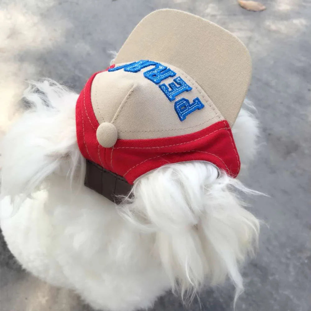 Pet Peaked Cap Dog Cute Alphabet Cap Small Dog Casual Hat Summer Outdoor Canvas Hat Chihuahua Yorkshire Pet Products Gorra Perro