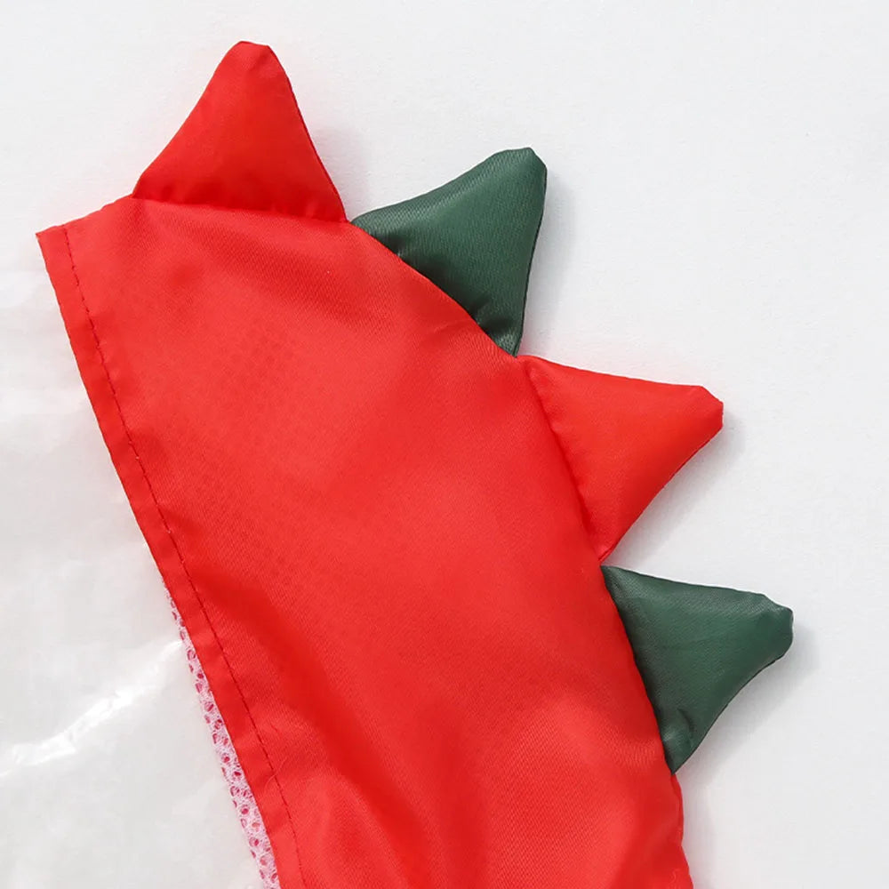 Frog Dinosaur Shape Dog Raincoat Costume for Medium and Large Dogs Waterproof Pet Jumpsuit Clothes Dog Rain Jacket for Labrador