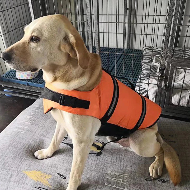 Large Medium Pet Dog Life Jacket Oxford Floating Husky Summer Pet Supplies Quick Drying Seaside Safety Exercise Dog Swimsuits