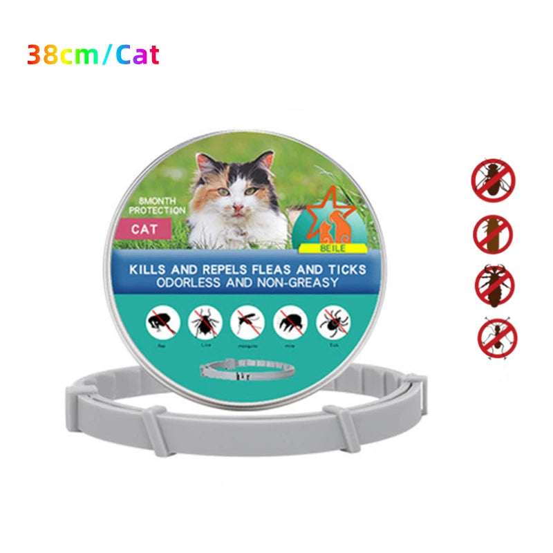 Extendable Pet F le a Collar Necklace Personalized A n ti Fl ea and Ti ck Big Dog Puppy Cat An ti-Fl ea Collar T ic ks Dogs