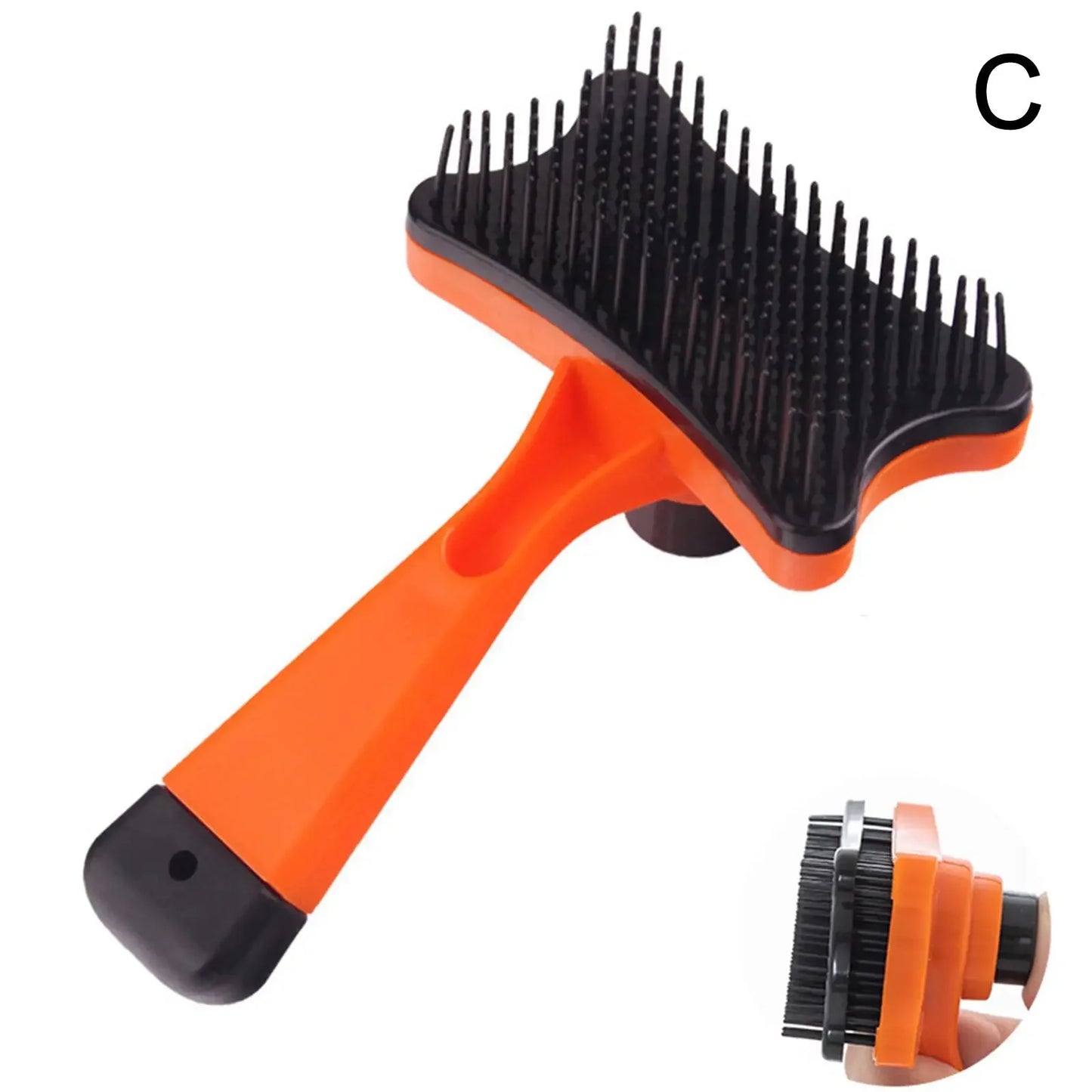 Pet Hair Removal Comb Cat Self Cleaning Brush Hair Tools Grooming Pet Accessories Puppy Cleaning Scraper Comb Remover Dog C S1I1