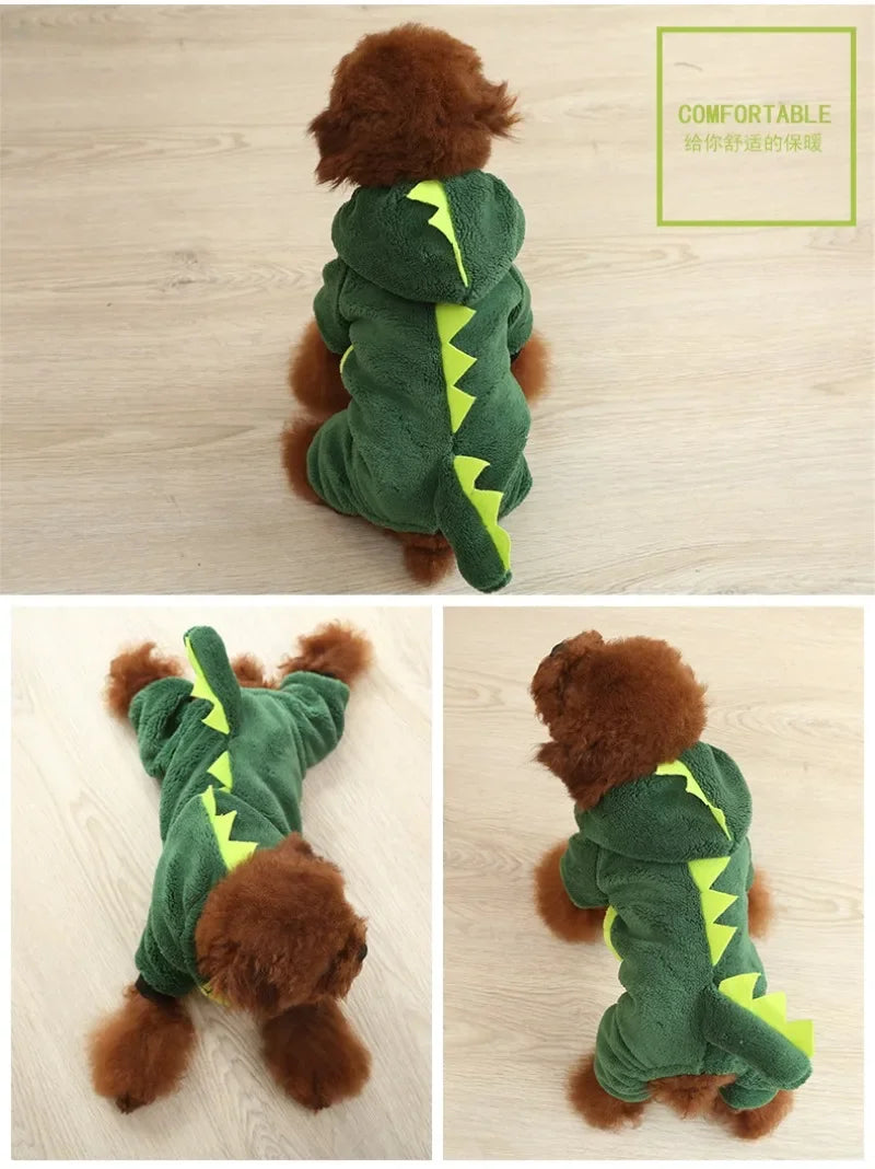 Dog Clothes Warm Fleece Pet Dogs Hoodie Dog Clothes for Small Dogs Winter Pet Clothing Puppy Cat Costume French Chihuahua Jacket