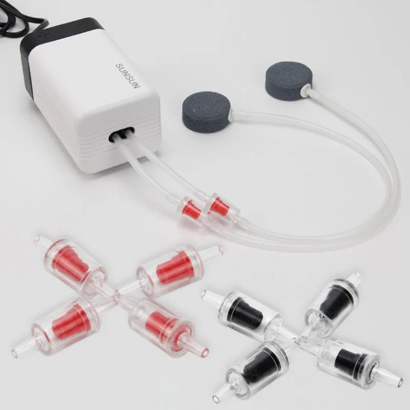 5pcs Aquarium Air Pump Check Valve 5 X One Way Non-Return Check Valve Aquarium Fish Tank Accessories Co2 System Air Pump