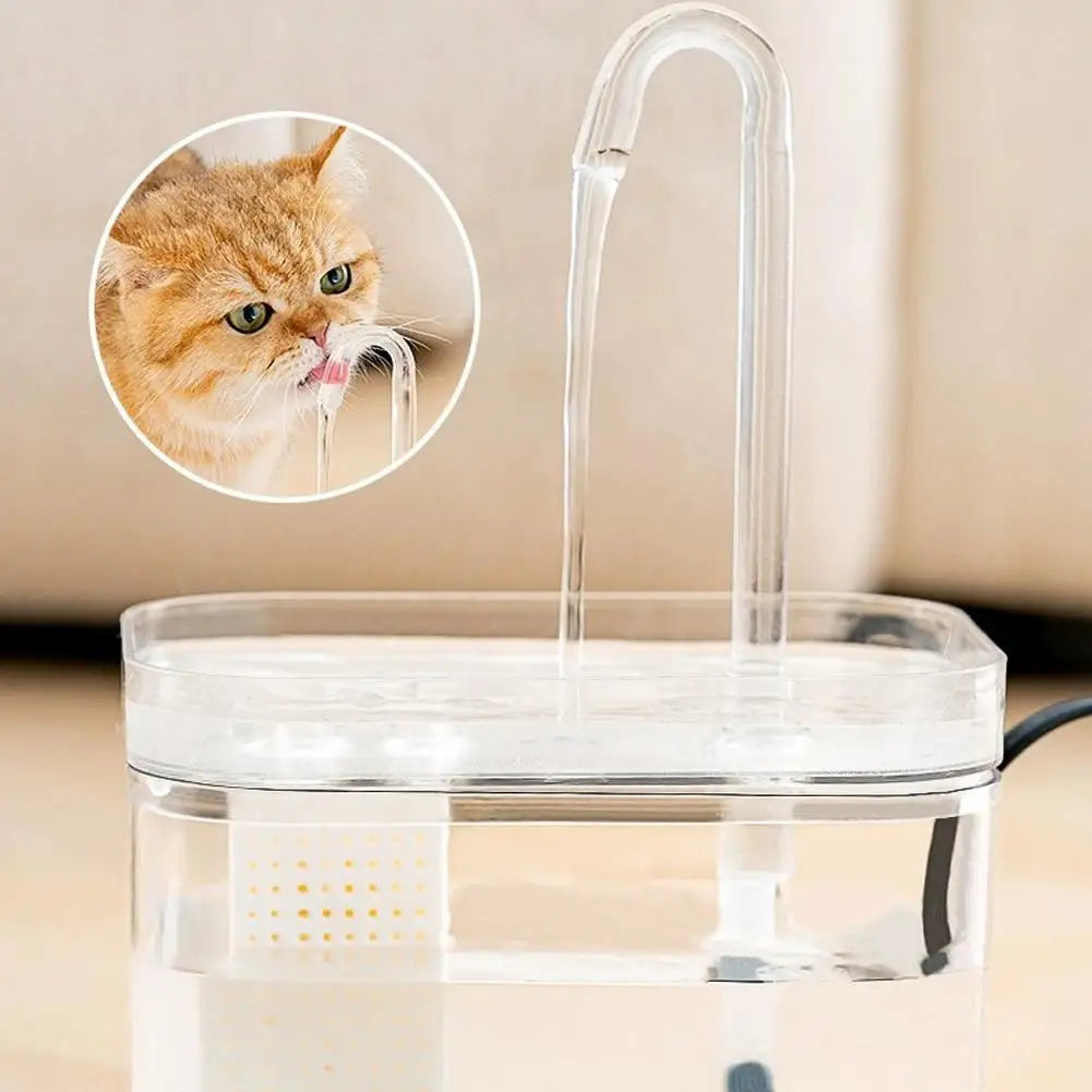 Cat Smart Drinking Fountain Automatic Circulation Large-capacity Water Tank Multiple Filtration Systems Safe And Hygienic USB Ch