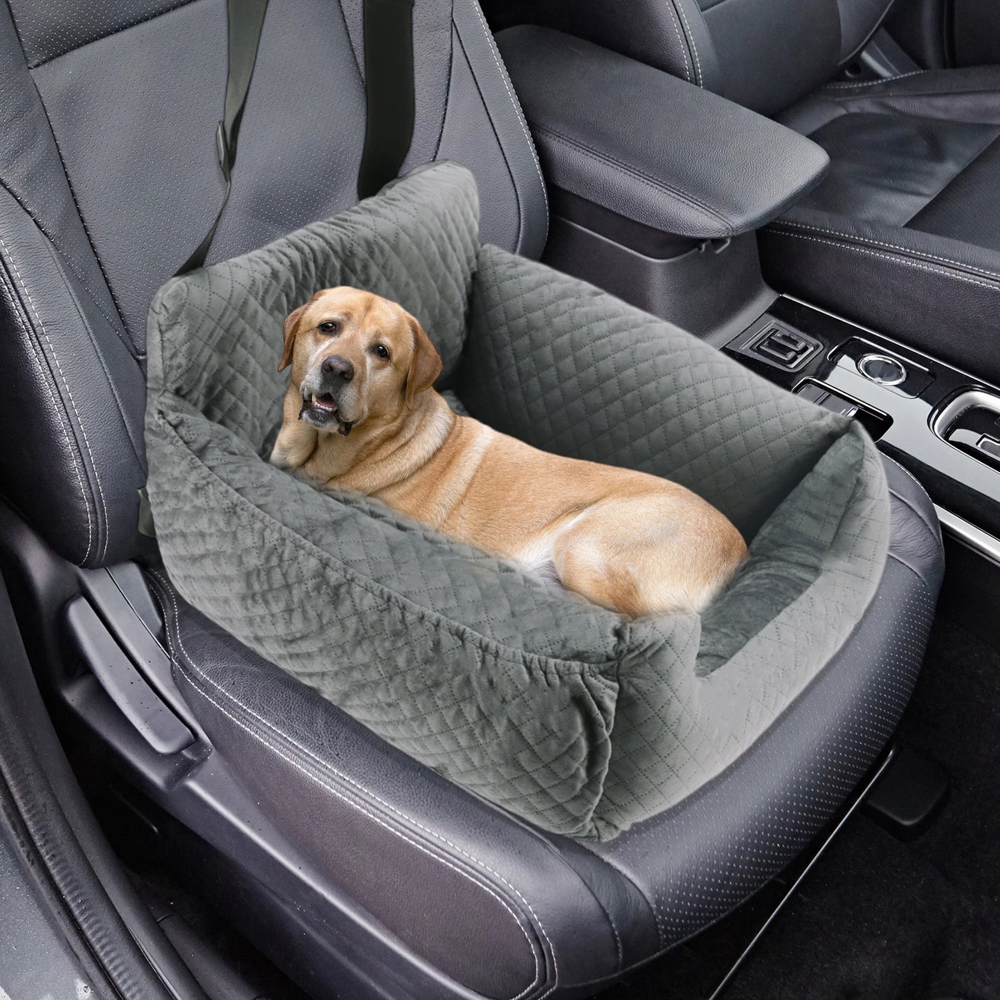 UXCELL Stylish Dog Travel Car Seat Casual Silod Dog Beds Mats Booster for Small Medium Dogs Safe Comfortable with Seat Belt