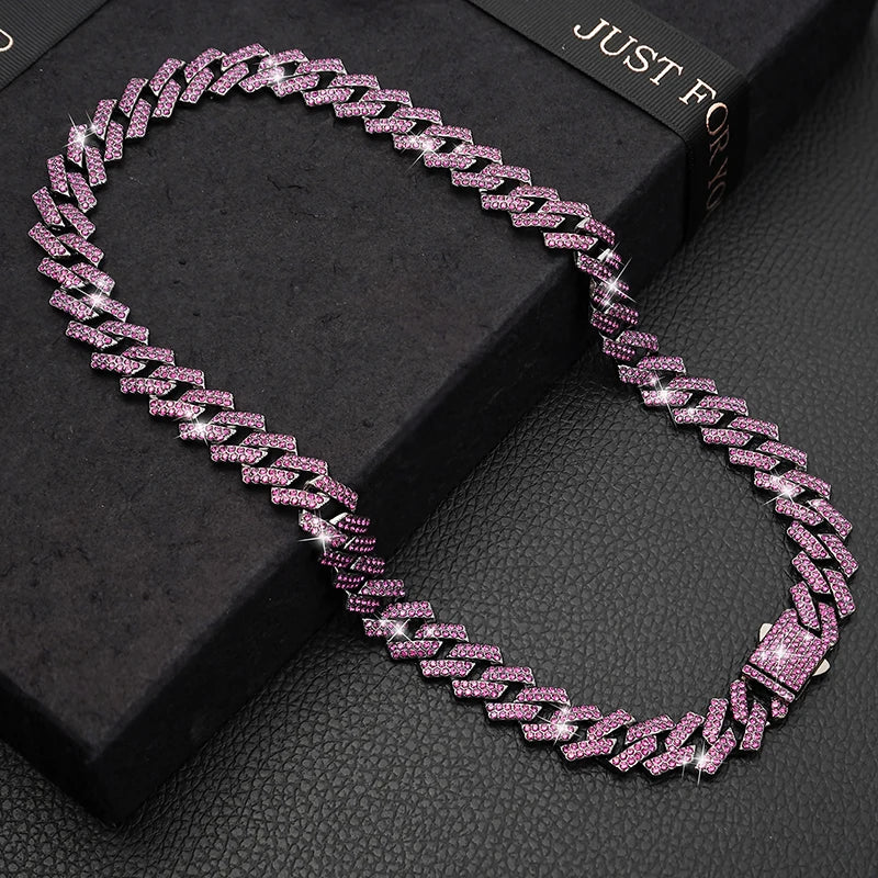 15MM Wide Diamond Luxury Necklace for cat dogs Bling Jewelry Dog Chain Collar Cuban link Gold Chains for small medium Dogs pet