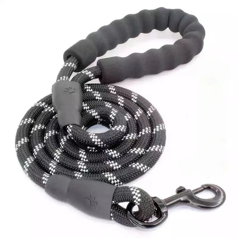 Pet Reflective Leash Nylon Round Leash Explosionproof Punch Leash Dog Walking Round Leash Without Strangulation