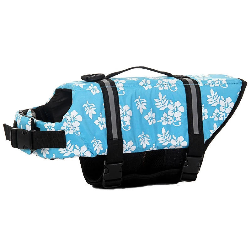 Large Medium Pet Dog Life Jacket Oxford Floating Husky Summer Pet Supplies Quick Drying Seaside Safety Exercise Dog Swimsuits