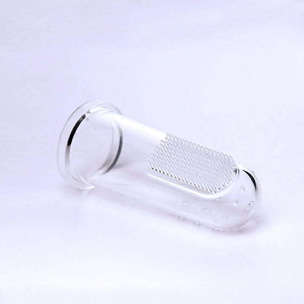 Dog Toothbrush Pet Fingertip Toothbrush for Cat Super Soft Oral Care Toothbrushes Finger Brush for All Pets Tooth Cleaning Brush