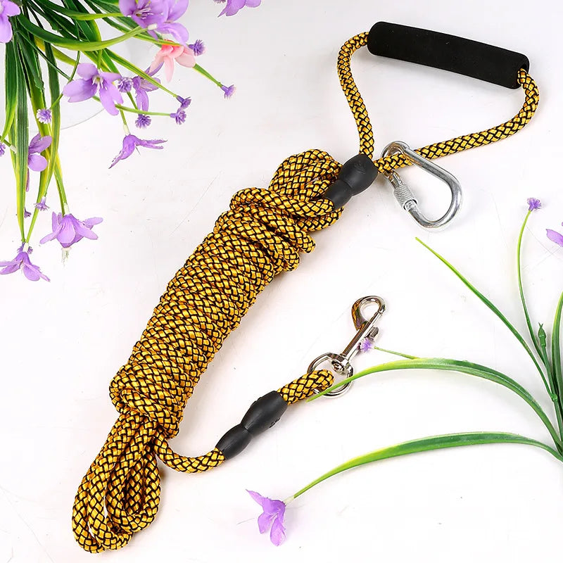 2M/3M/5M/10M Long Pet Leash with Foam Handle Training Round Rope Line Lead Leash For Outside and Yard Small Medium Large Dogs