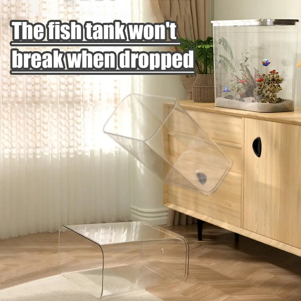 Small Aquarium Small Betta Aquarium Desktop Fish Tank Landscape Turtl Tank Fish Aquarium Tank Decorative Betta Tank For Home