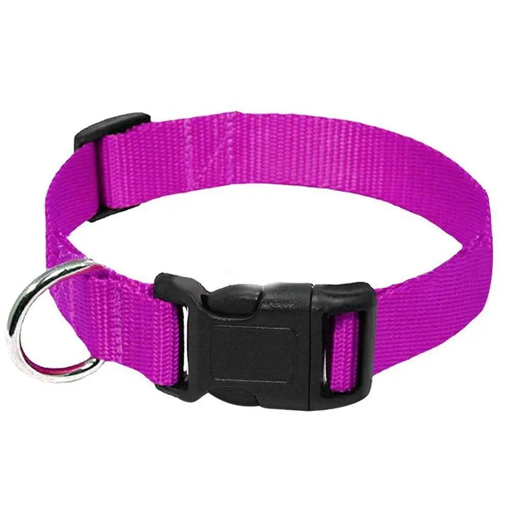 Soft Nylon Dog Collar Classic Adjustable Strong Pet Dog Collar with Quick Release Buckle for Small Medium Large Dogs Pet Product
